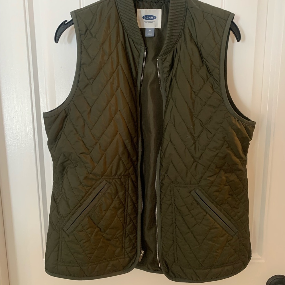 Olive green, thin vest